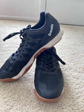 Reebok CrossFit Training Shoes in Black with Gum Sole